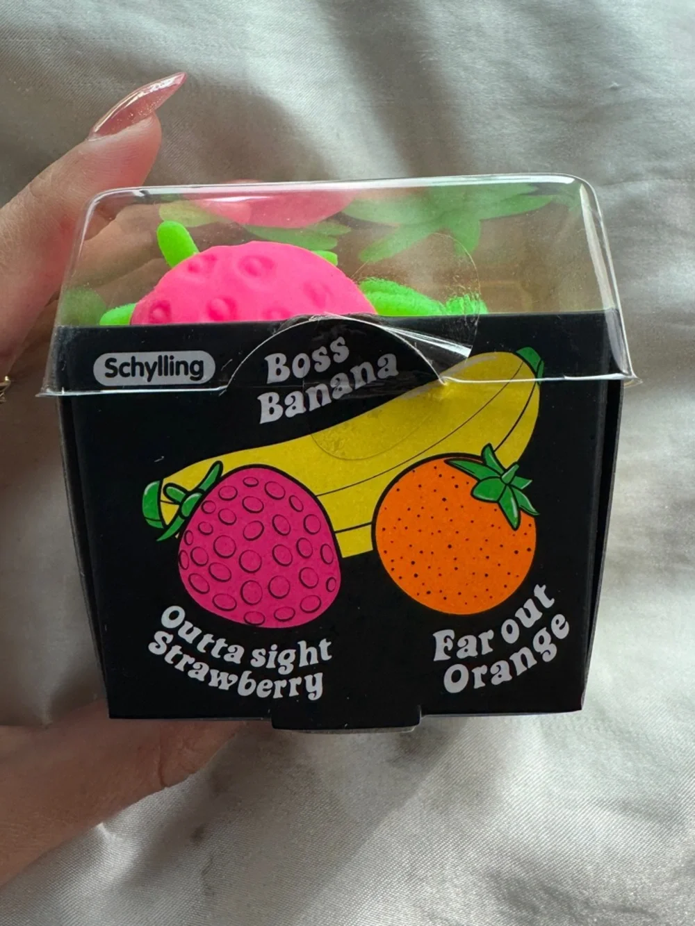 NeeDoh The Groovy Glob 2.5-Inch Small Stress Ball Pack of 3 Fruit - Picture 2 of 5